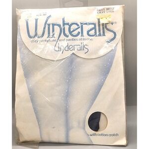Vtg  Winteralls Underalls Cozy Pantyhose Gray Size A/B Style #380